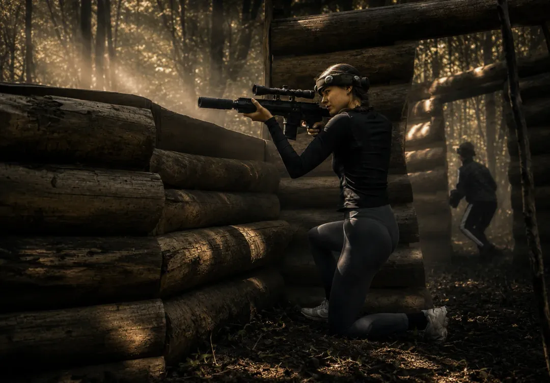 Laser game se senzorovou čelenkou a hi-tech zbraní